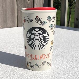 Starbucks Ceramic Tumbler - Portland - Bicycles